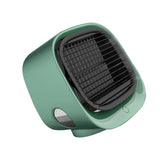 Air Cooler Fan Mini Desktop Air Conditioner With Night Light USB Water Cooling Fan Humidifier Purifier Multifunction Fan