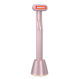 Upgraded Warming Light Therapeutic Eye Face Massager EMS Touch Induction Vibrating Relaxation Wand 360° Rotate Cosmetic Device