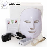 Led Facial Mask 7 colors Facial Rejuvenating Infared Light Therapy Phototherapy Mask Spot Acne Removal Face Skin Care Tool
