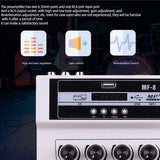Mini Portable Microphone Audio Mixer with USB DJ Sound Mixing Home Amplifier Console for Karaoke