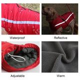 Winter Warm Hond Kleding Waterdicht Pet Gewatteerde Vest Rits Jas Jas Voor Kleine Medium Grote Honden Hond Kostuum Ropa Para pe