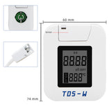 HM TDS-W TDS tester TDS EC TEMP meter Digital Water Quality Monitor EC Meter TDS instrument for Pools Drinking Water Aquariums