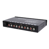 Car Audio Equalizer, Adjustable EQ Car Amplifier Graphic Equalizer With CD/AUX Input Select Switch,Black