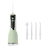 Waterproof Portable Oral Irrigator Water Flosser USB Rechargeable 4 Nozzles Water Jet Water Tank travel Dental Teeth Cleaner