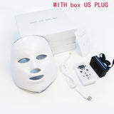 7 Colors LED Facial Mask Photon Therapy Facial Massager Women Skin Care Tools Wrinkle Removal Anti Aging Cleaning Beauty Machine