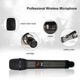 UHF Wireless Microphone 4 Channel Microphone With Mini Portable Receiver 1/4Inch Output For Church Home Business Meeting