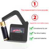 Battery Tester Checker BT860 Handheld Lightweight Universal Battery Voltage Tester Monitor for 1.5V/AA/AAA/9V Button Cell