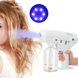 Hair Spray Humidifier Nano Spray Gun Handhold Electrostatic Moisturizing Steam Wireless Blue Ray Anion Sprayer