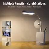 Desk Lamp Eye-Caring Table Lamps, Dimmable Office Lamp with USB Charging Port, 3 Color Modes,3 Brightness Levels