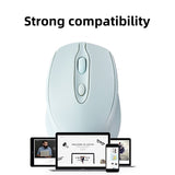 Rechargeable Wireless Bluetooth Mouse Silent 2.4G USB Dual Mode Ergonomic Gamer Mute Mouse For iPad PC Tablet Laptop Macbook