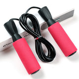 Bearing Skip Rope Adjustable MMA Boxing Skipping Sport Jump Ropes Workout Fitness Equipment with Thickened Anti-slip Foam Black