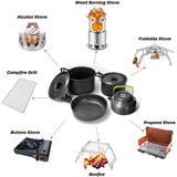 Outdoor Camping Pot Set 4-5 People Teapot Set Pot Set Portable Picnic Cooker Kettle Set Camping Cookware Kit