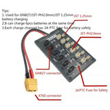 1S 6 Series Battery Parallel Recharging Board Built-in Short Circuit Protections Supports Most Lipo Balance Recharger