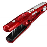 Professional Flat Iron Straightening Iron Brush Titanium Ceramic Hair Comb Curler Steampod Hair Curler