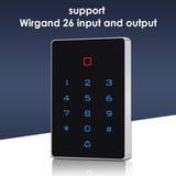 Waterproof WiFi App Backlight Touch 125khz RFID Card Access Control keypad WG 26 output Anti-disassembly Alarm