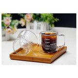 Koonan Double Layer Coffee Filter Set V60 Glass Coffee Dripper Coffee Pot Brew Coffee Filter Funnel Reusable Coffee Jug