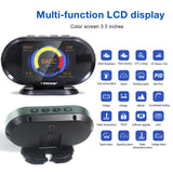 KONNWEI KW206 OBDII EOBD Scan Code reader + HUD Head-up Display 12V Overspeed Speedometer Boost Gauge OBD2 Car Fault Scanner