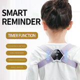 Smart Posture Corrector LCD Display Voice Reminder Timing Counting Vibration Posture Correction Belt for Adult Kids