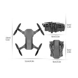 Foldable Quadcopter UFO Flying Helicopter Toys RC Mini Drone With 4K HD Dual Camera Christmas Gifts For Children And Adults