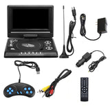7.8inch 16:9 Widescreen DVD Player 270° Rotatable LCD Screen Home Car TV DVD Player Portable VCD MP3 Viewer with Game Function