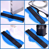 Contour Gauge, Shape Duplicator 2 Pcs Profile Gauge 5 Inch and 10 Inch Widen Contour Duplications for Corners(Blue)