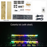 DIY electronic kit LED music spectrum colorful ambient Light assemble kit soldering project 15cm 21 segments