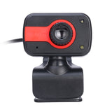 Webcam USB Web Camera Clip-On Computer Webcams 480P With Mic Web Cameras Optical Lens For PC Laptop 2 LED Lights