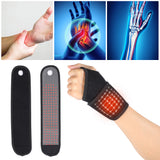 New Magnetic Therapy Treatment Self-Heating Wrist Support Brace Wrap Heated Hand Warmer Compression Pain Relief Wristband Belt