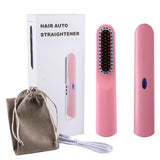 Wireless Beard Brush Dropshipping Travel Customized Cordless Electric Hair Straightener Comb