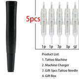 3 Colors Best Quality Wireless Permanent Makeup Tattoo Machine Microblading Rechargeable Eyebrows Women Waterproof Tattoo Pen