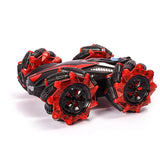 1:16 2.4G RC Car LED Light Spraying Water Twisting Deformed Cars 360° Flip Double-sided Rotating Off-Road Stunt Car Toy Boy Gift