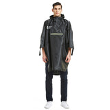 Waterproof Rain Poncho with Hood and Arms for Camping Hiking 3 in 1 Multifunctional Lightweight Reusable Raincoat for Adults