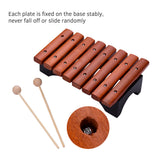 Musical Instrument 8 Notes Wood Xylophone Includes 2 Wooden Mallets for Children Kids Educational Music Toys