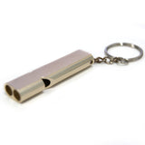 Outdoor Safety Emergency Whistle Outdoor Camping Double Tube High Frequency Survival Whistle Self-defense Tools Self-help 2021
