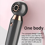 800W Mini Electric Hair Dryer Negative Ions Blow Dryer High Power 3 In 1 Hairdryer Hair Blower Styler Hot Cold Wind Salon Dryers