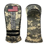 Golf Wood Cover American Flag Camouflage For Driver Fairway Hybrid Nylon Waterproof Protector Set Golf Club Covers Number Tag