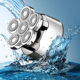 Rechargeable 6in1 powerful hair electric shaver for men body beard trimmer facial grooming electric razor balds shaving machine