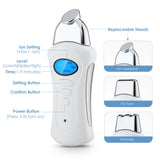 Microcurrent Ion Galvanic Mini Handheld Spa Device   Massage Heads USB Face Lift Beauty EMS Gel Facial Skin Care Machine