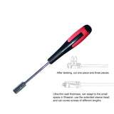 7-piece Hex Screwdriver Set Mini Handle Socket Wrench Hex Nut Repair Tool Suitable for Home/computer/auto/bicycle Repair