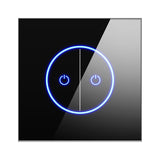 10A Wifi Smart Switch Wireless Wall Glasses Panel Touch Sensor Bluetooth Switch Voice Control Wall Power Switch for Smart Home