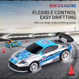 NY 1:58 Mini RC Car Battery Operated Racing Car Cans Package Machine Drift-buggy Bluetooth Radio Controlled Toy Gift for Kids