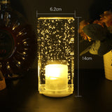 LED Rechargeable Bar Table Lamp Restaurant Cafe Home Colorful Atmosphere Lamp Crystal Lamp Holiday Gift Free Shipping