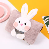 The New Double-insert Charging Hot Water Bottle Warm Waist Warm Hand Treasure Cartoon Cute Warm Water Bag Cute Rabbit Warm Baby