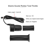 1 Set Electric Bike Handlebar Throttle Grip Ebike Rubber Twist Throttle Universal Speed Control Handle Thumb Throttle