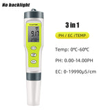 PH Meter With ATC 3/4 in 1 PH/TDS/Temp Tester High Accuracy Digital Water Quality Tester For Pools, Drinking Water, Aquariums