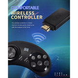 16-Bit MD Wireless Game Console for Sega Genesis Game Stick HDMI-Compatible 900+Game for Sega Genesis Mini/Mega Drive