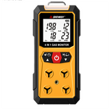 SW-7500 four in one gas detector detects carbon monoxide, hydrogen sulfide and combustible gas
