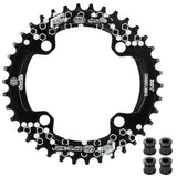 Mtb Bike Crankset 104 BCD Round Narrow Wide Chainring 32T/34T/36T/38T Bicycle Crown Crankset Single Tooth Plate Parts