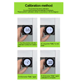 MESTEK 4*90° Portable Electronic Digital Inclinometer 4 Units Switching IP54 Waterproof Angle Protractor 2 Ways Laser LCD Screen