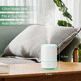 Aromacare USB Aromatherapy diffuser Ultrasonic Air Humidifier Small Air freshener BPA Free with 7 color Lights for Room Home Car
